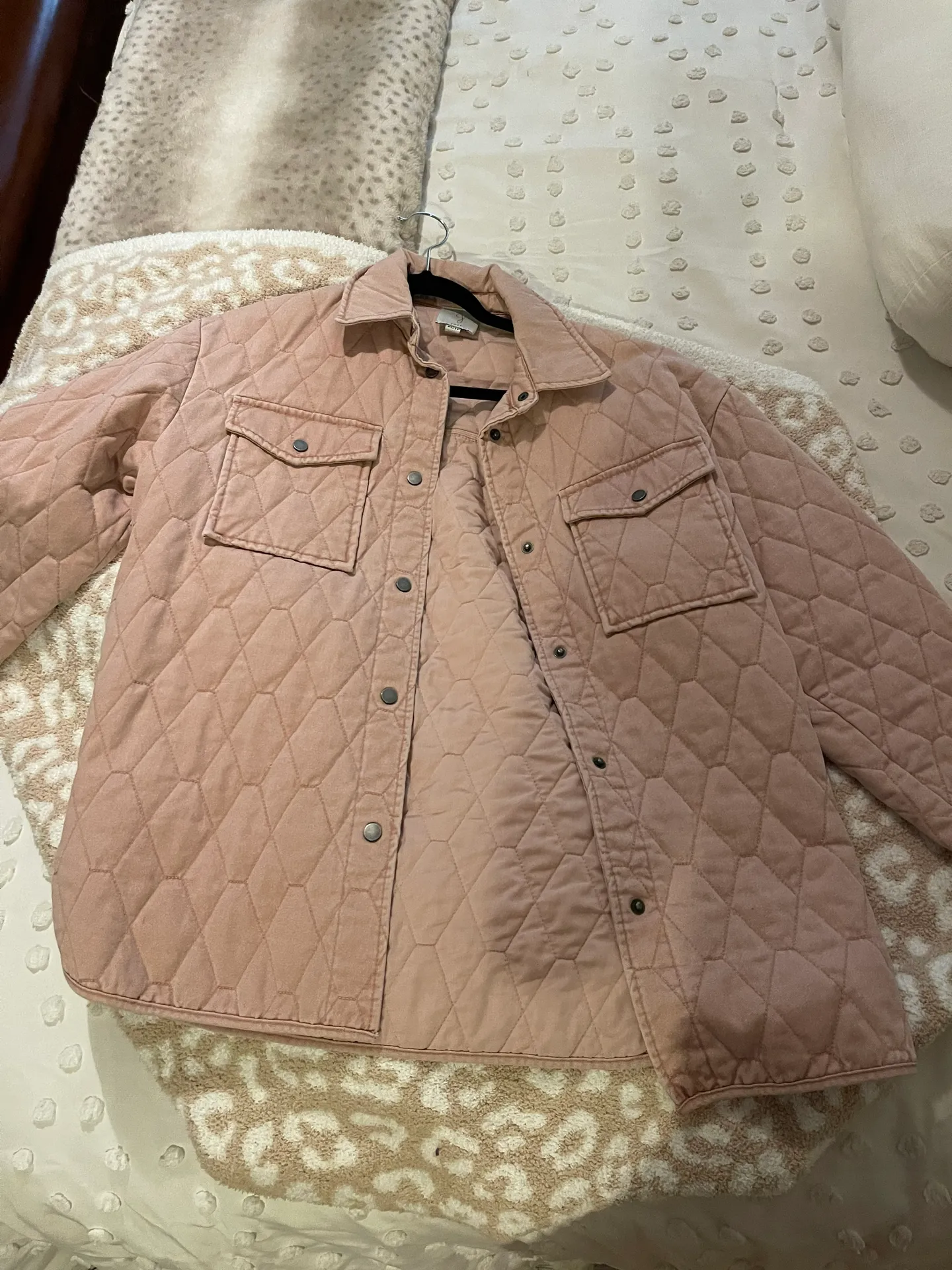 These Three Boutique Pink  Shacket - Image 2