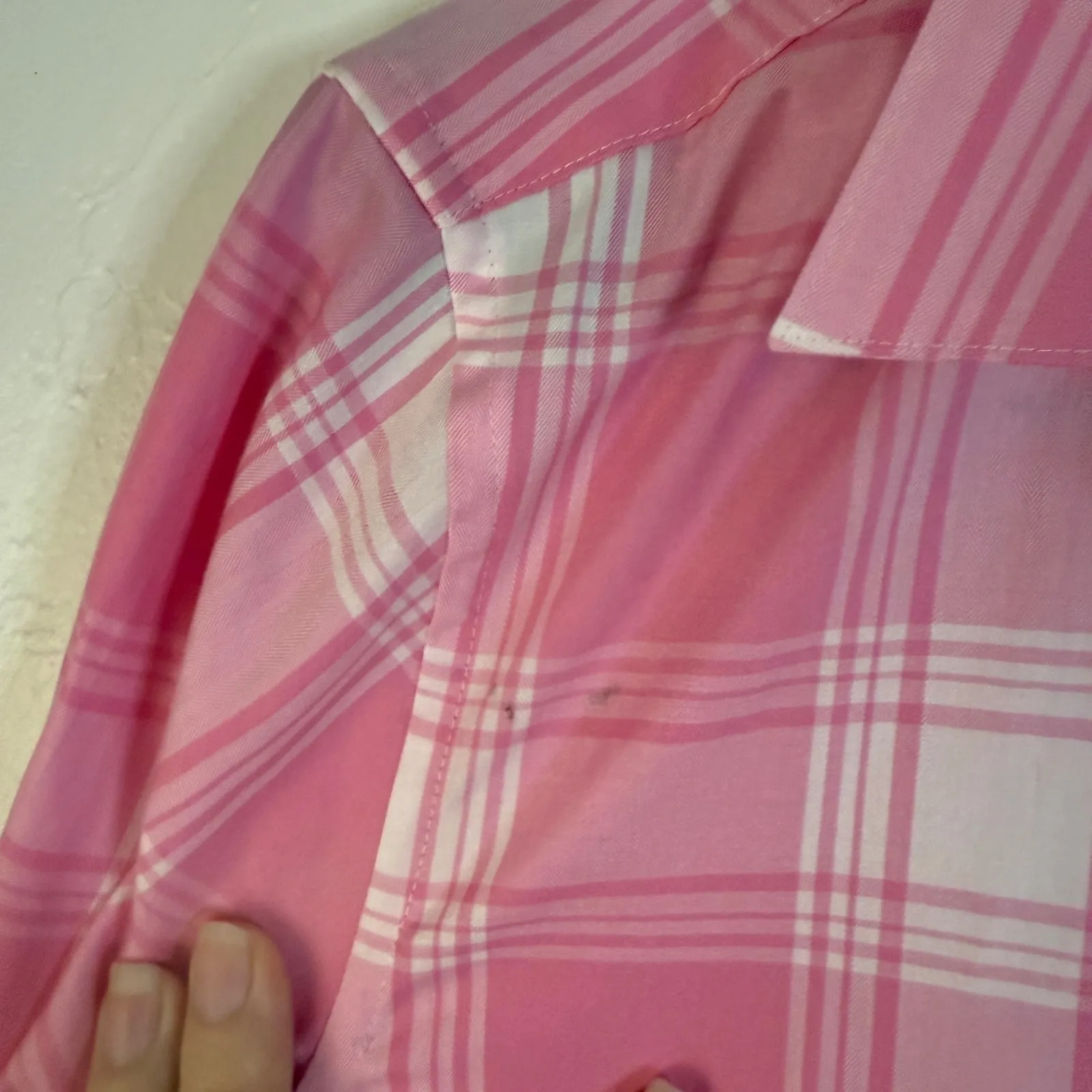 Brooks Brothers "346" Pink White Plaid Button Down Shirt Women's Size 6‎ Preppy - Image 6