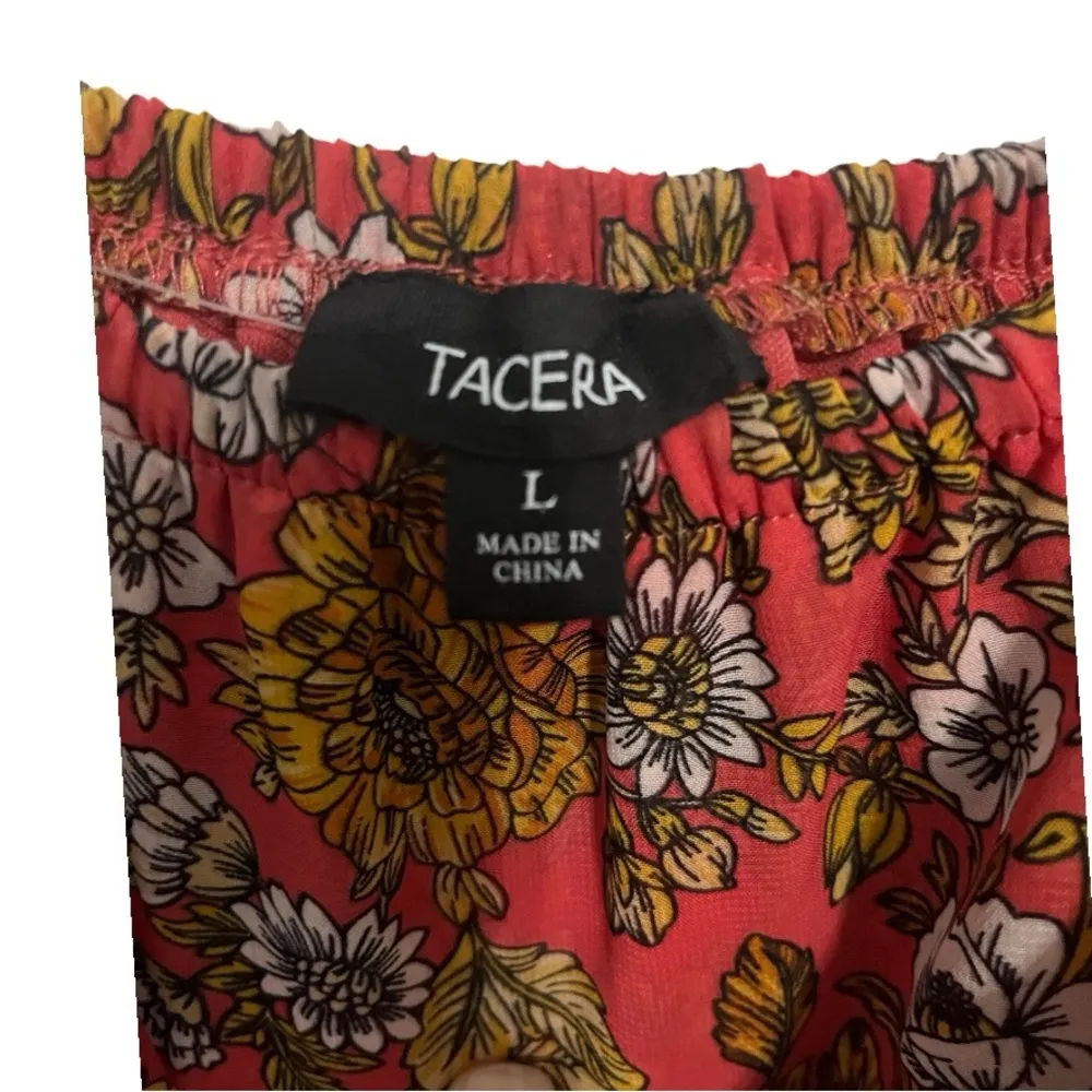 Tacera- NWT- Large Brown Floral Dress with Belt! - Image 3
