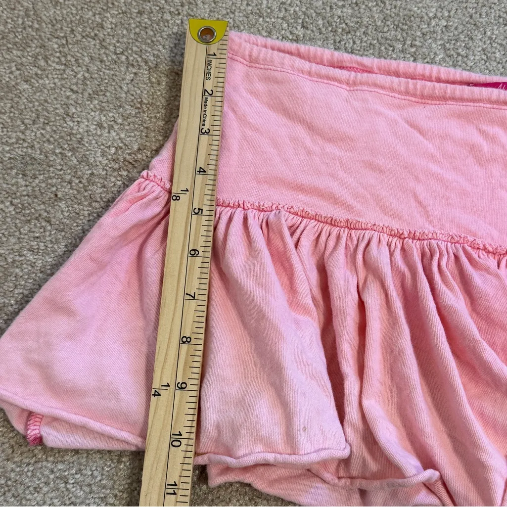 Vintage Abercrombie & Fitch Y2K Micro Mini Skirt Size Medium / Large Pink Ruffle - Image 8