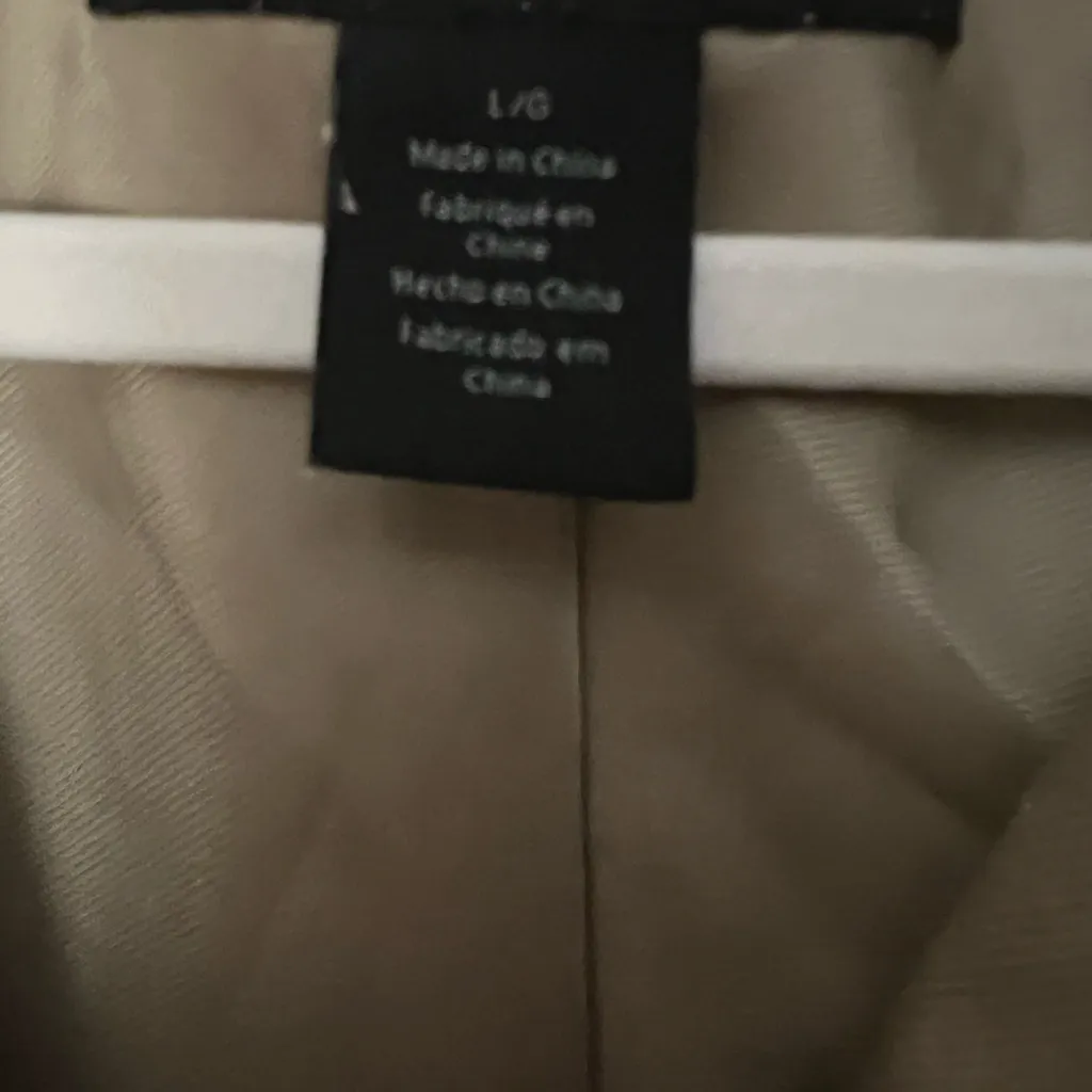 Vintage Calvin Klein Women's Tan Blazer Size L - Image 5