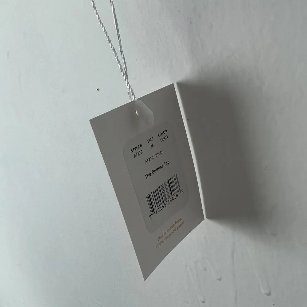 NWT Andie Swim The Belmar Top Coco Floral Eyelet Bikini Top Size Medium M NEW - Image 5