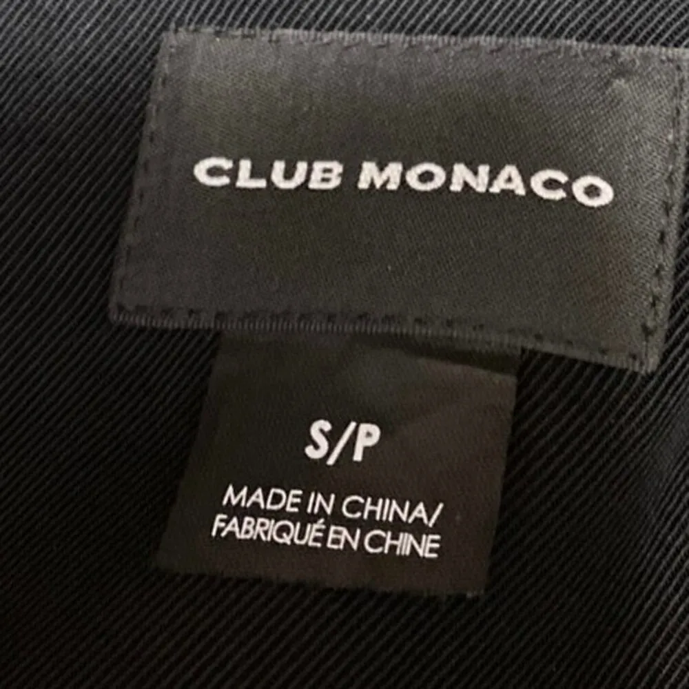 Club Monaco Black Sleeveless Asymmetric Zip Up Moto Biker Vest Jacket Top Size S - Image 4