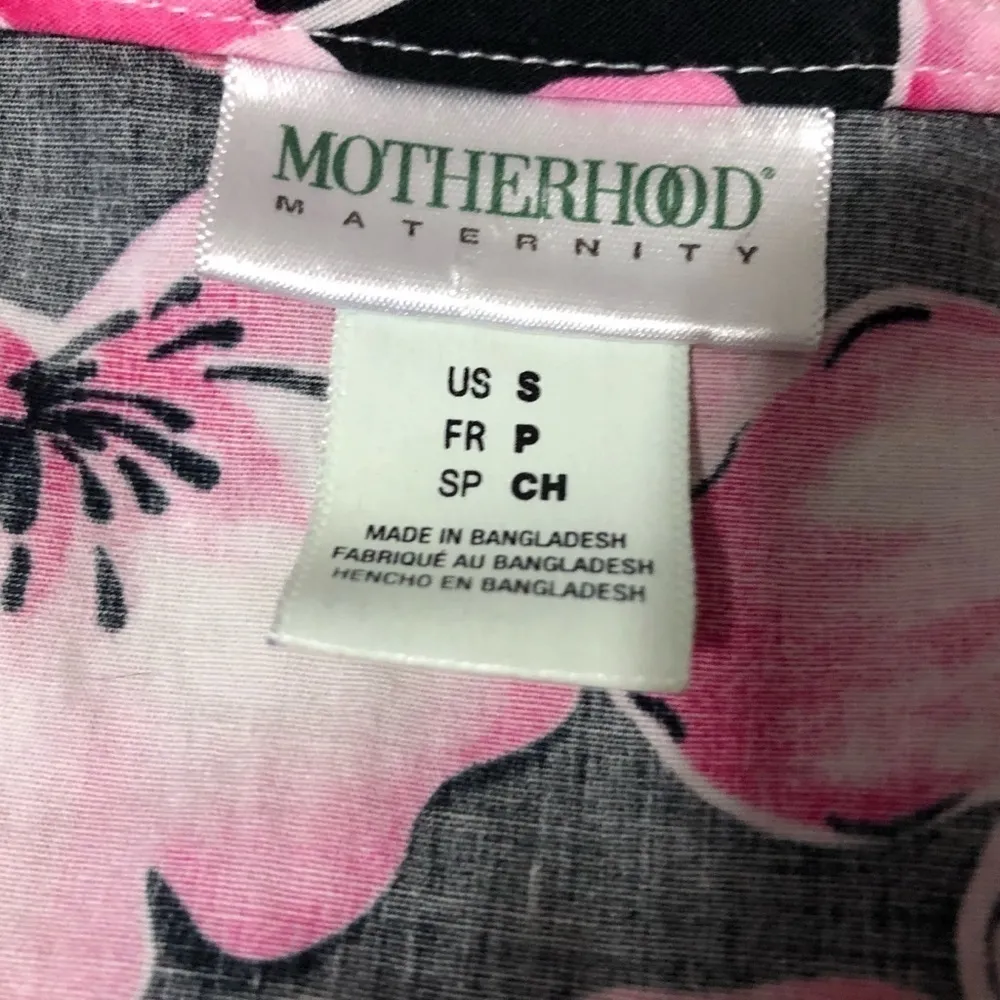 Motherhood Maternity floral sleeveless pink dress - Image 7