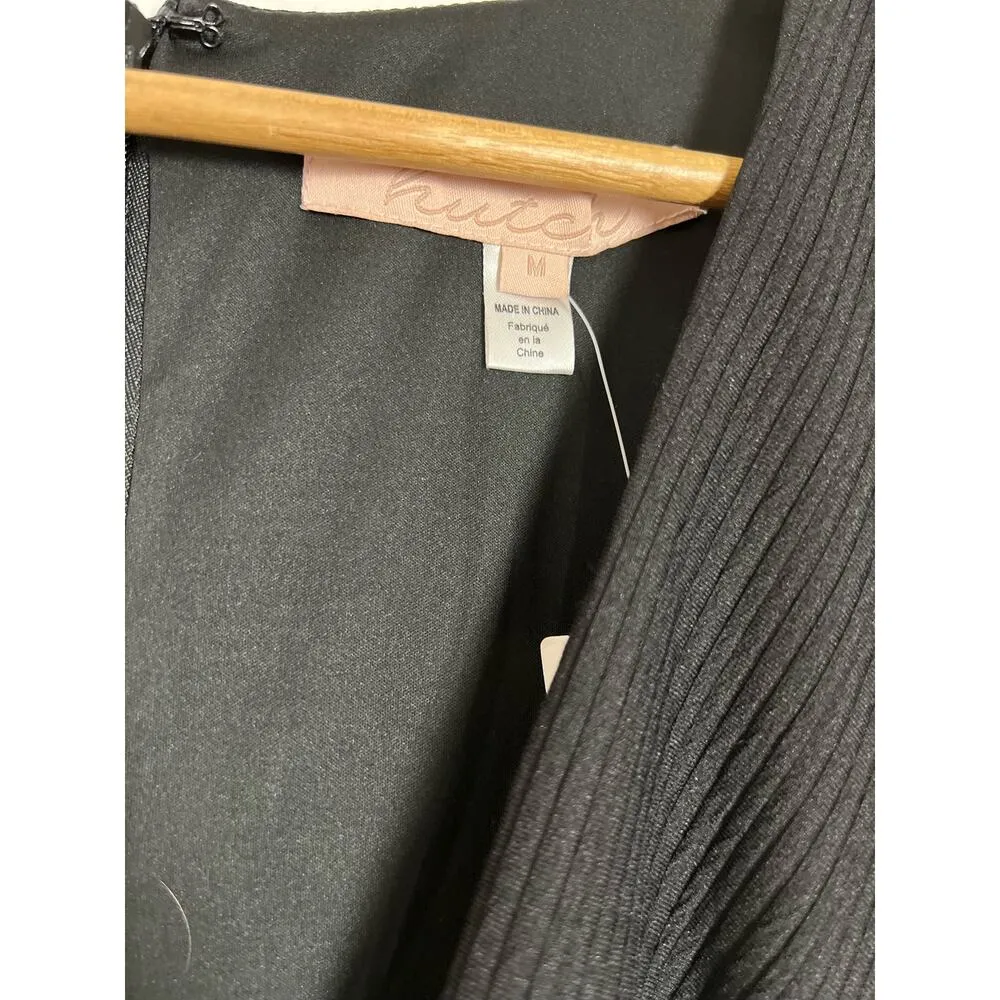 Anthropologie Hutch Black April Cutout Tie Front A-Line Sleeveless Dress Size M - Image 8