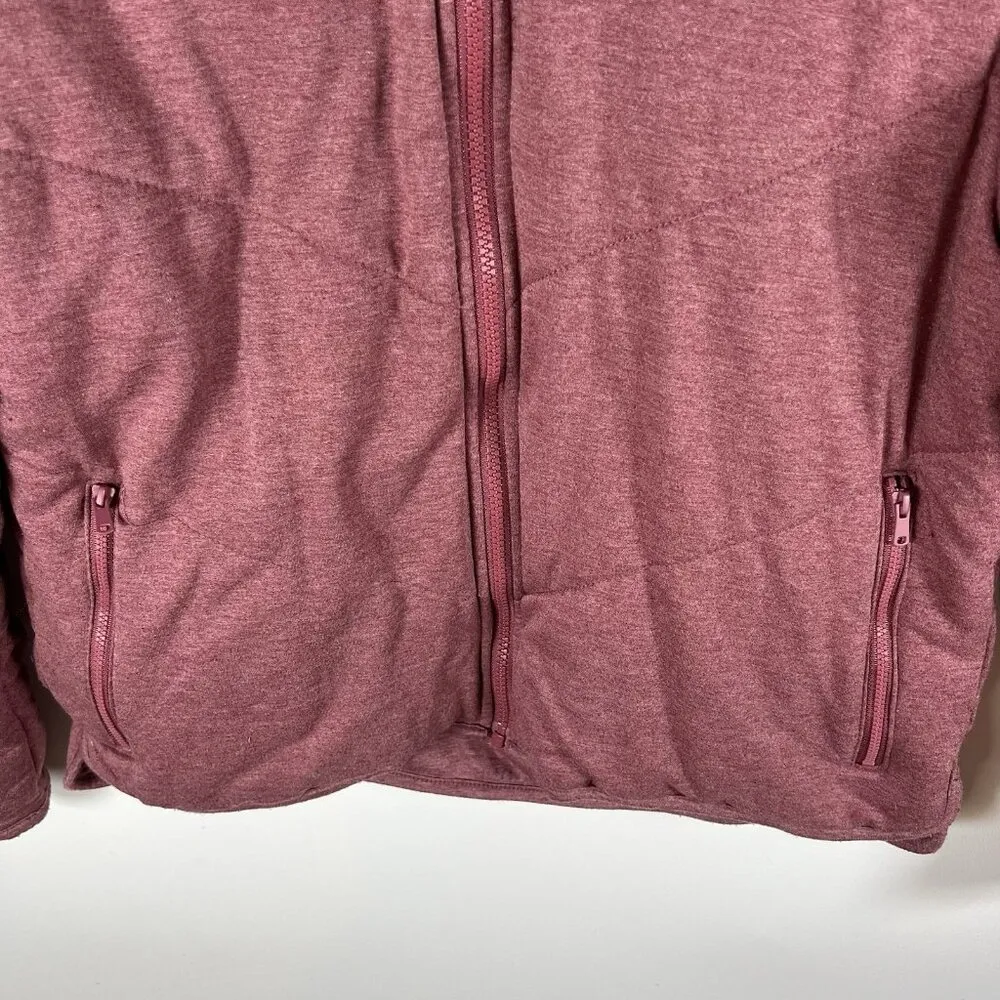 THREE‎ DOTS Jacket Sweatshirt Red Full Zip Quilted Pockets Women’s Size Medium - Image 4
