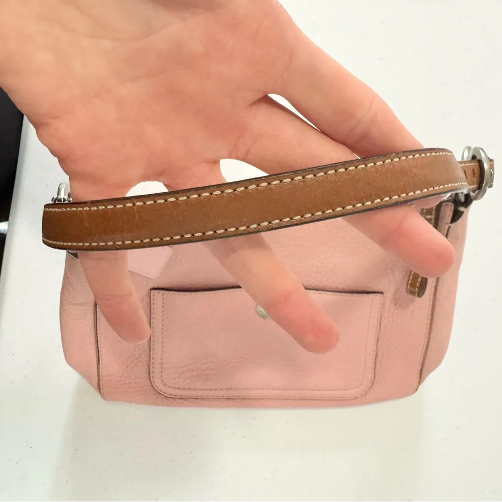 Coach Chelsea Hobo Bag 10890 – Pink/Tan Leather - Image 8