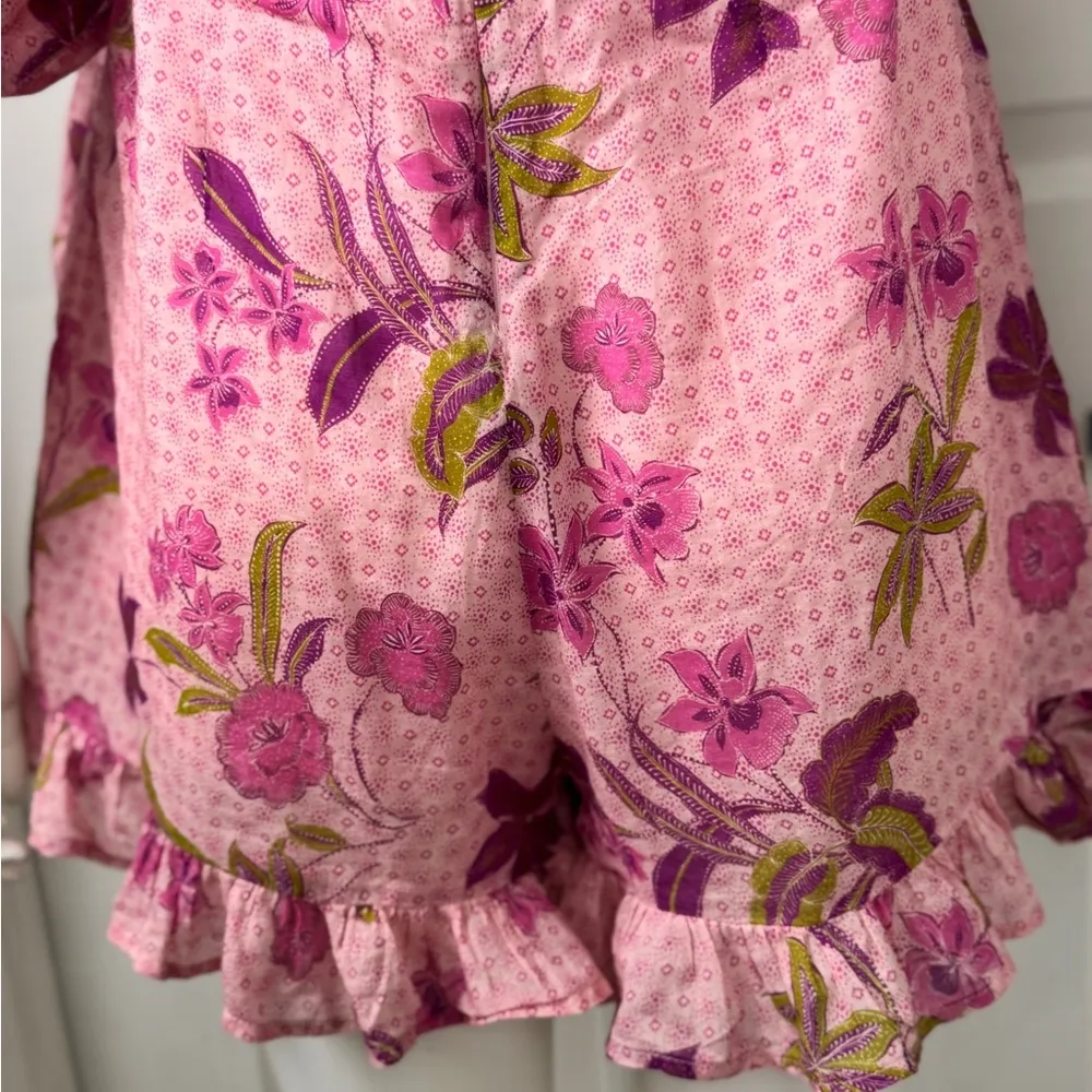 Olivaceous 100% Cotton Soft Girl Blush Pink Strapless Romper Size Large F54 - Image 10