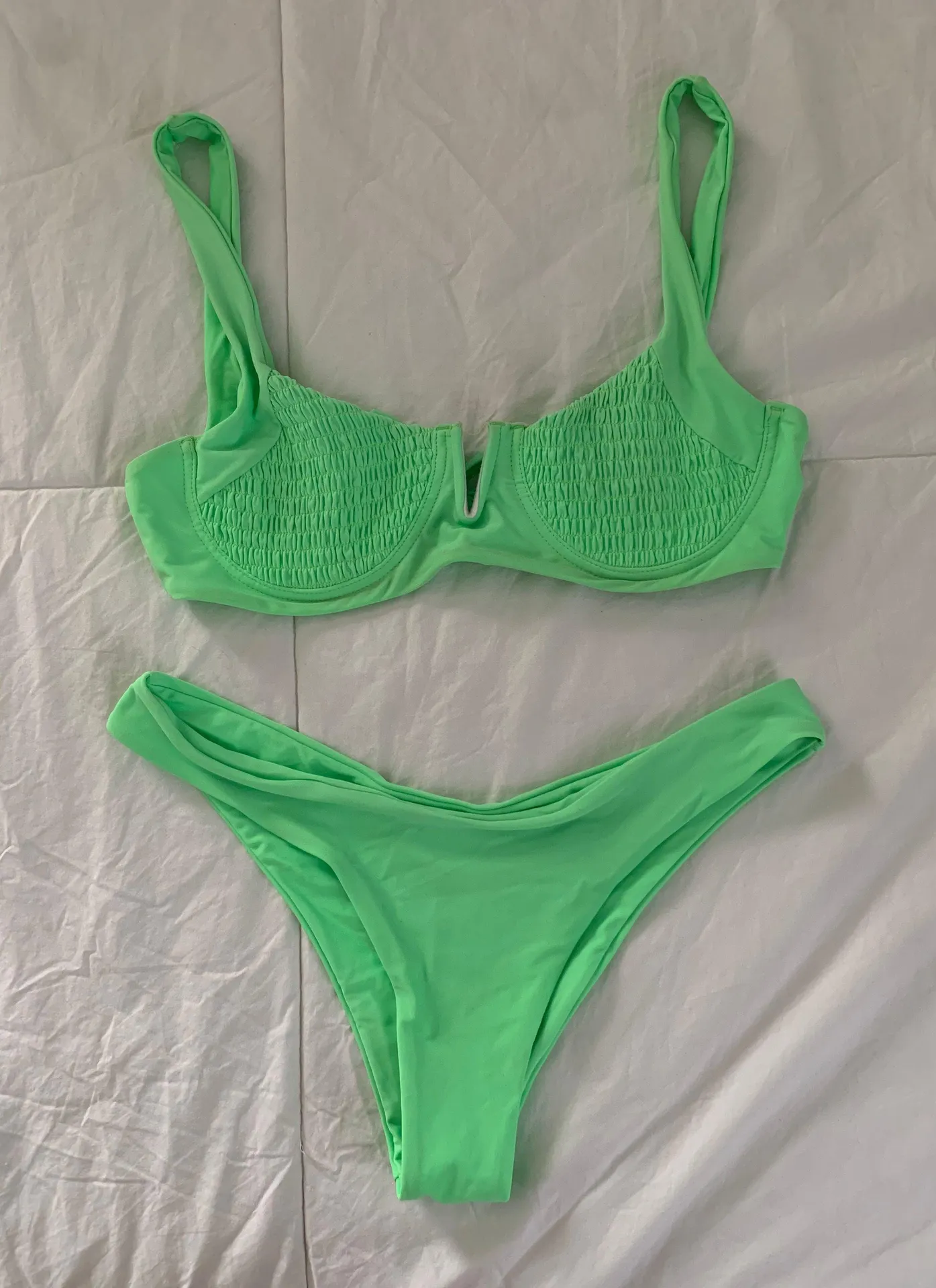 SheIn Neon Green Bikini - Image 2