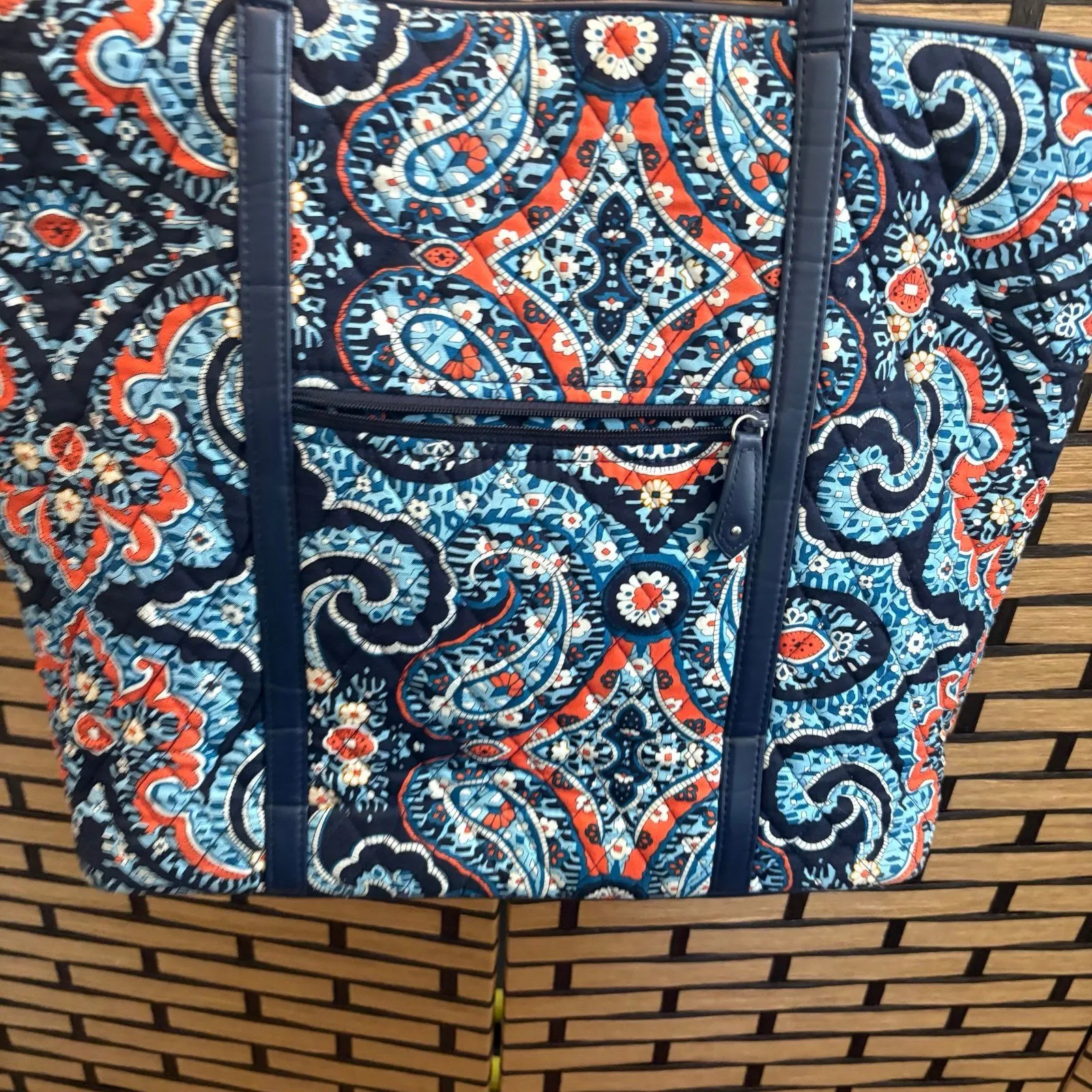 Vera Bradley‎ Blue Tote Bag - Image 4