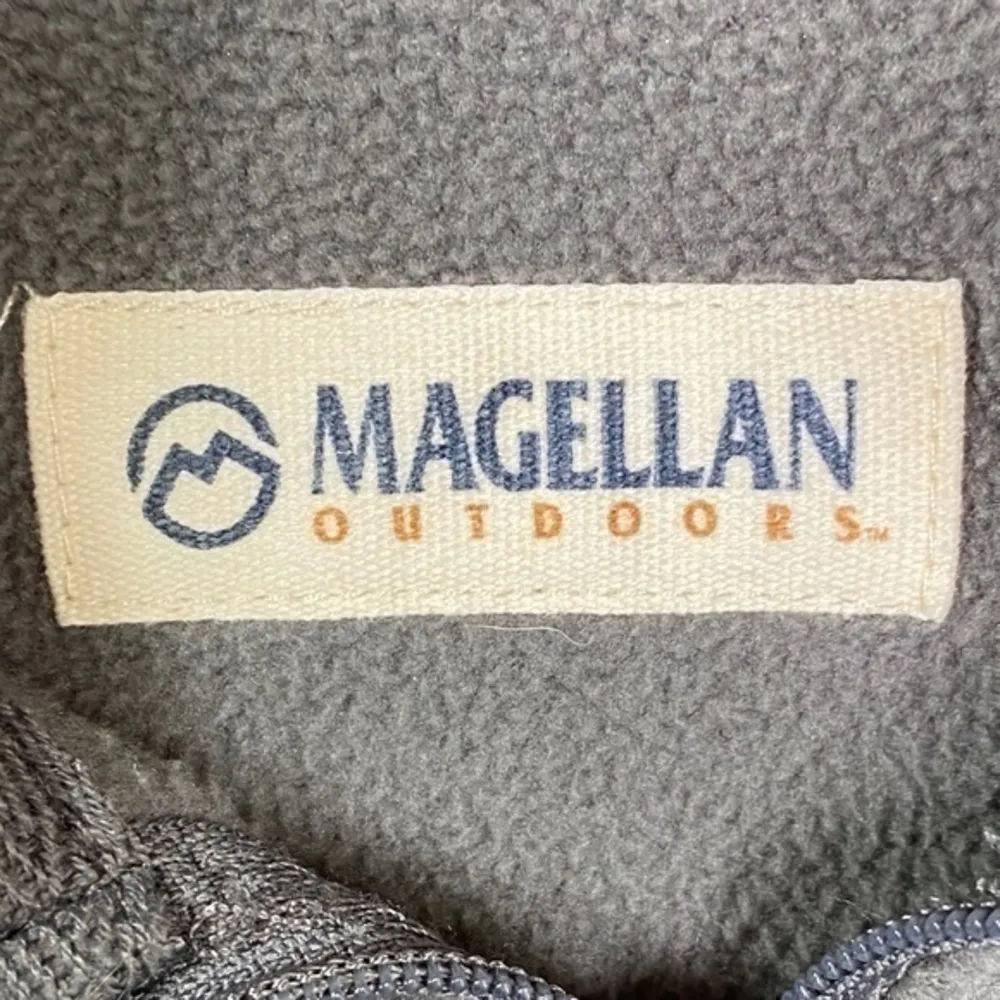 Magellan Outdoors Grey Fleece Pullover Size L - Image 4