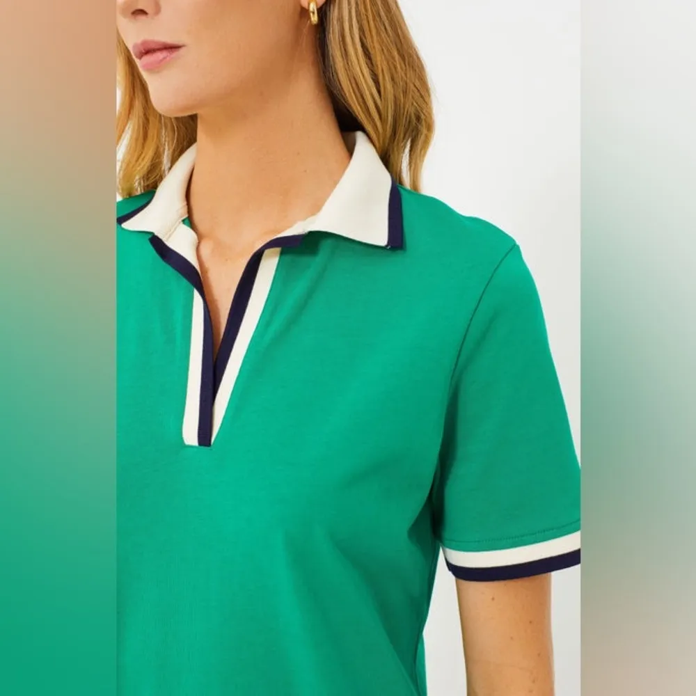 TUCKERNUCK Green Hutton Polo Dress Size Small - Image 3