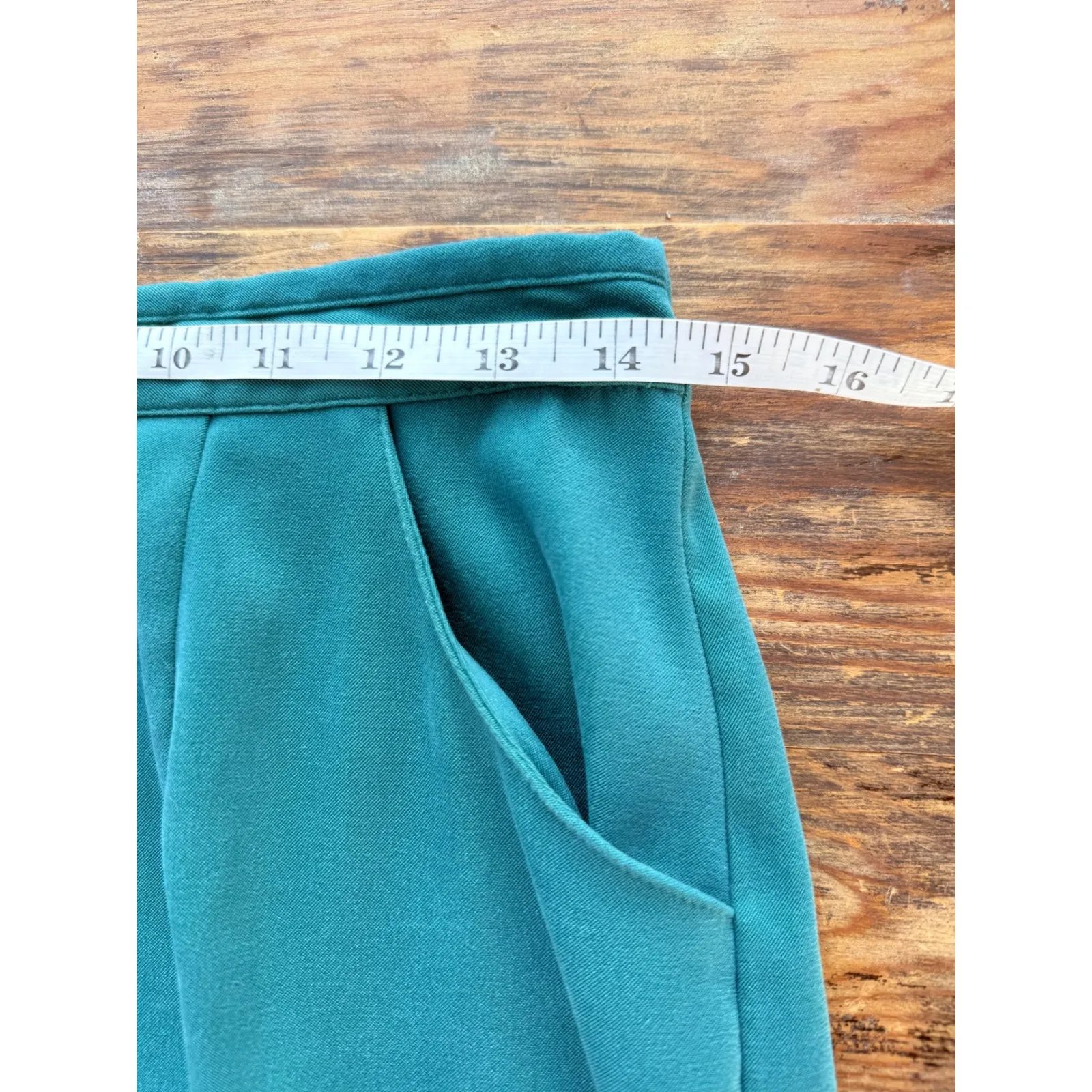 A5 Vintage 1980s Women's Two Piece Skirt Suit Power Blazer & Pencil Skirt‎ Set Green Size undefined - Image 5