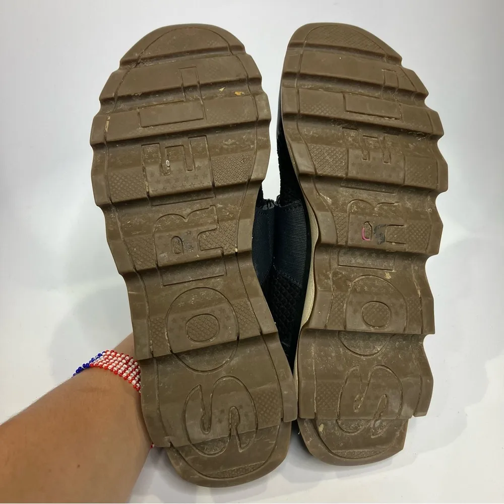 Sorel kinetic sneakers black cream women’s size‎ 9 casual activewear trendy - Image 6