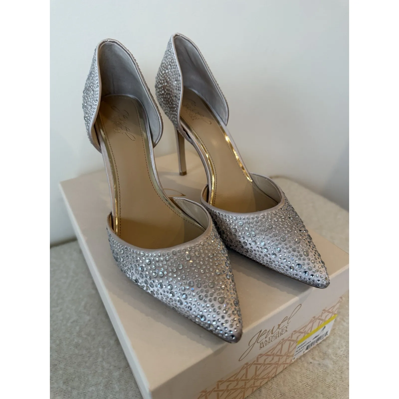 Jewel by Badgley Mischka Women's Alexandra Rhinestone D'Orsay Pumps Size 8.5 - Image 4