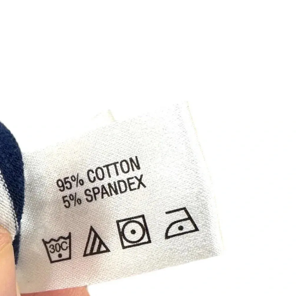 Coolibar Navy Blue Striped Polo‎ Long Sleeve Tunic Dress Size Small - Image 12