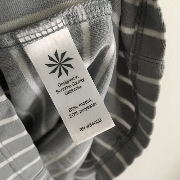 Athleta Striped Short Sleeves‎ Dress - Image 3