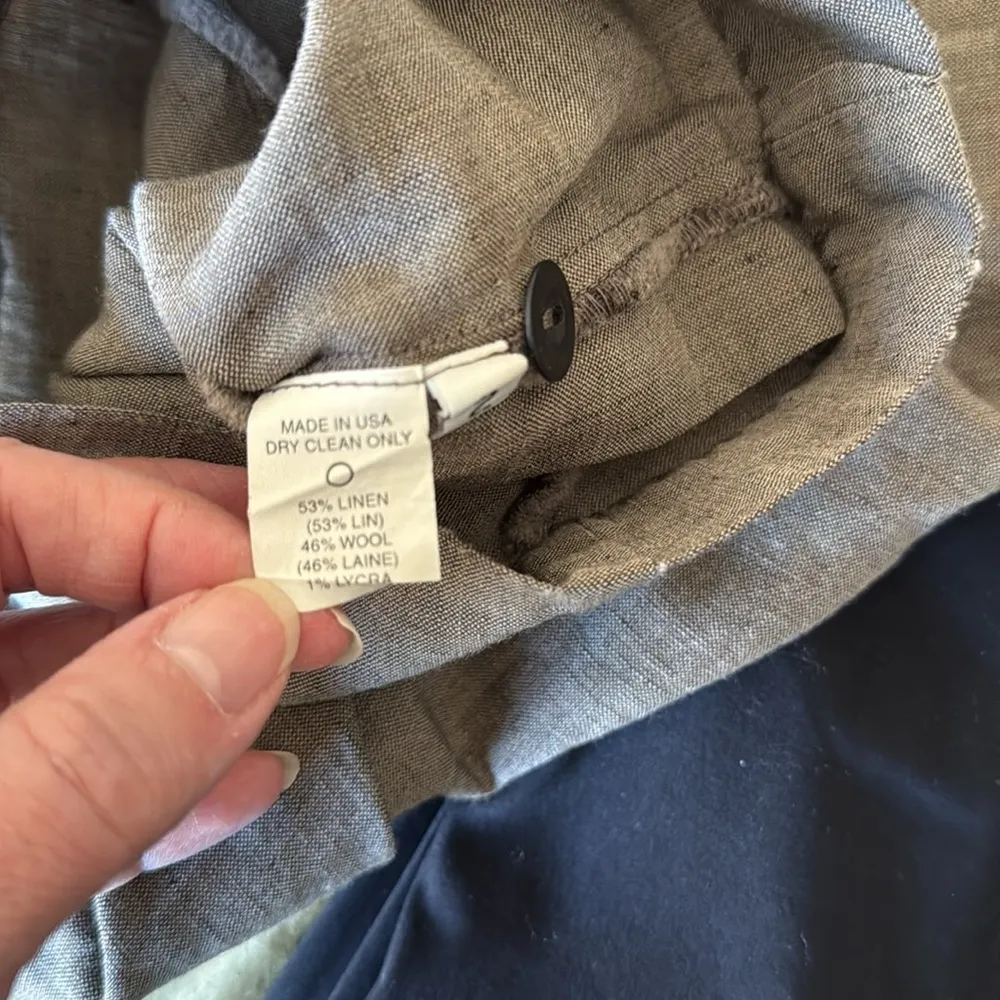 Gary Graham Linen / Wool Blend Shorts Brown Size 2 - Image 6