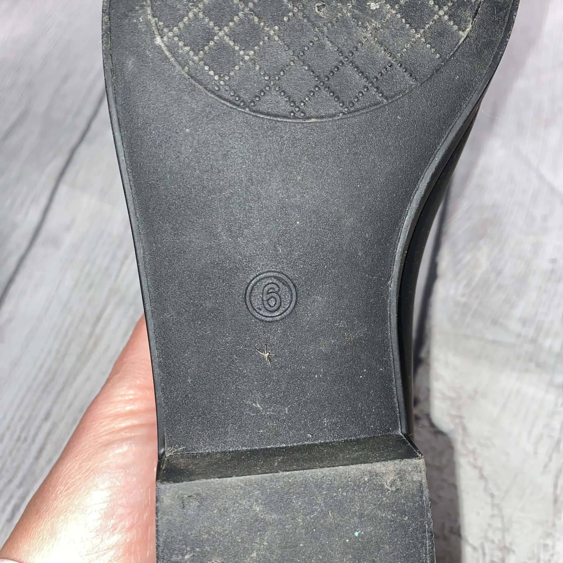 rubber ankle boots with elastic sides black sz 6 - Image 6