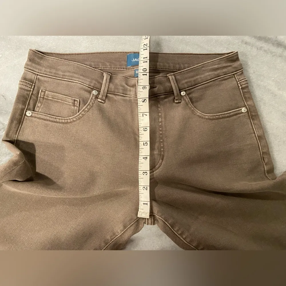 NWT JAG Size 8P Cassie Taupe Mid Rise Slim Fit Straight Leg Cotton Stretch Jeans - Image 10