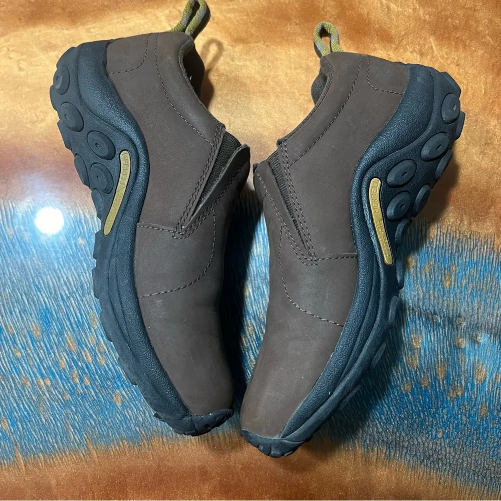 Merrell Jungle Mocs Braken Nubuck Leather Slip on shoes size 6 - Image 3