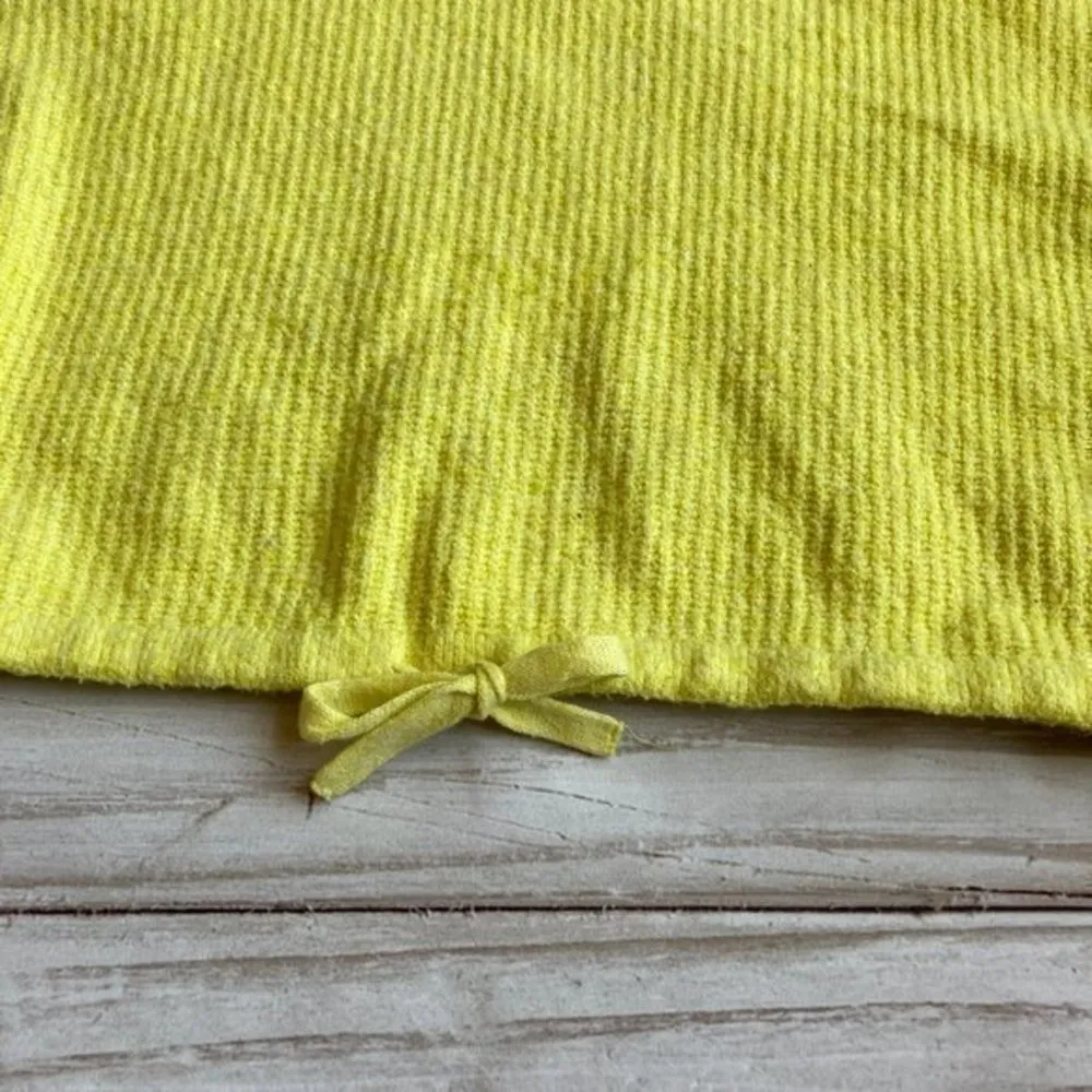 American Eagle Lemon Yellow Oversize Crop Hooded Sweater Size XS - Image 5