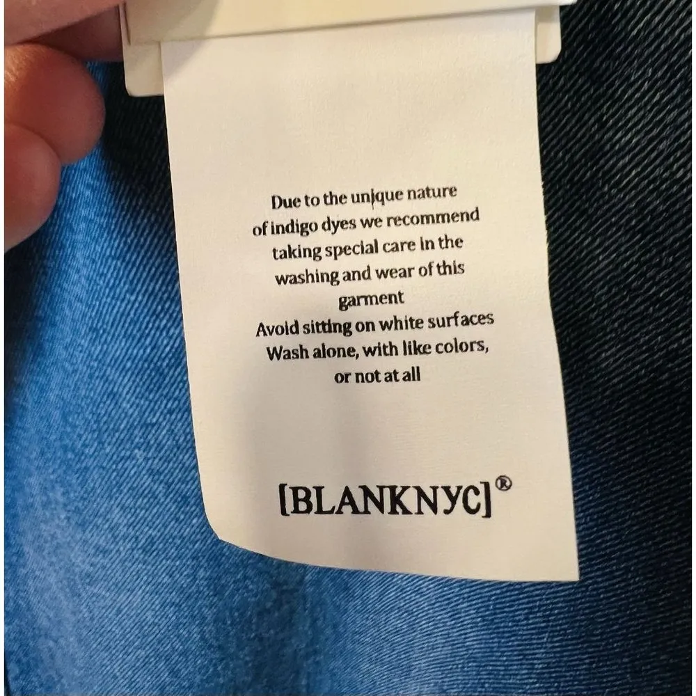 Blank NYC The Hoyt High Rise Mini Flare Jeans - Blue Plus Size 14W NWT - Image 6