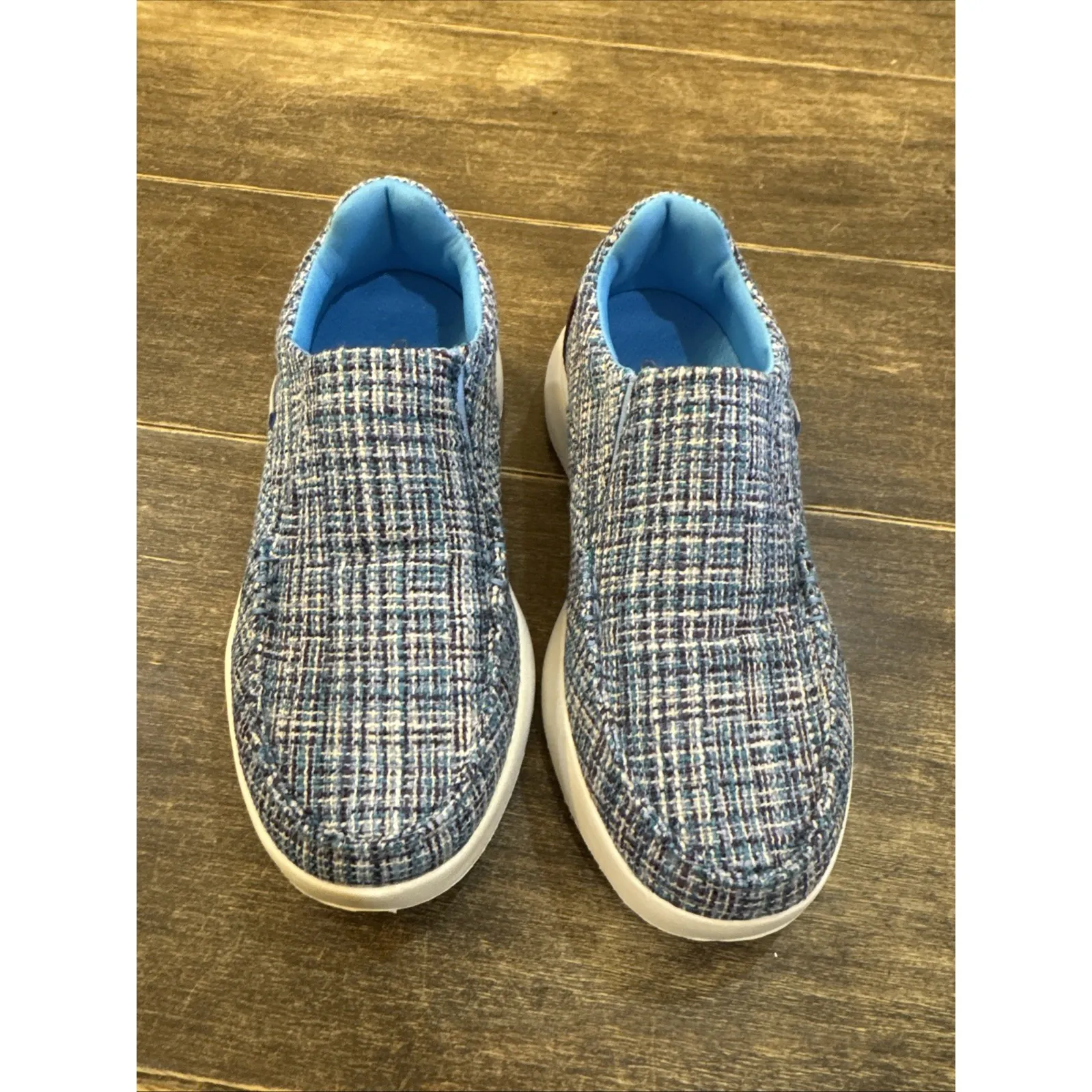 Orthocomfoot Womens ZGBX02G Blue Orthopedic Casual Deck Size 36 Slip - Image 2