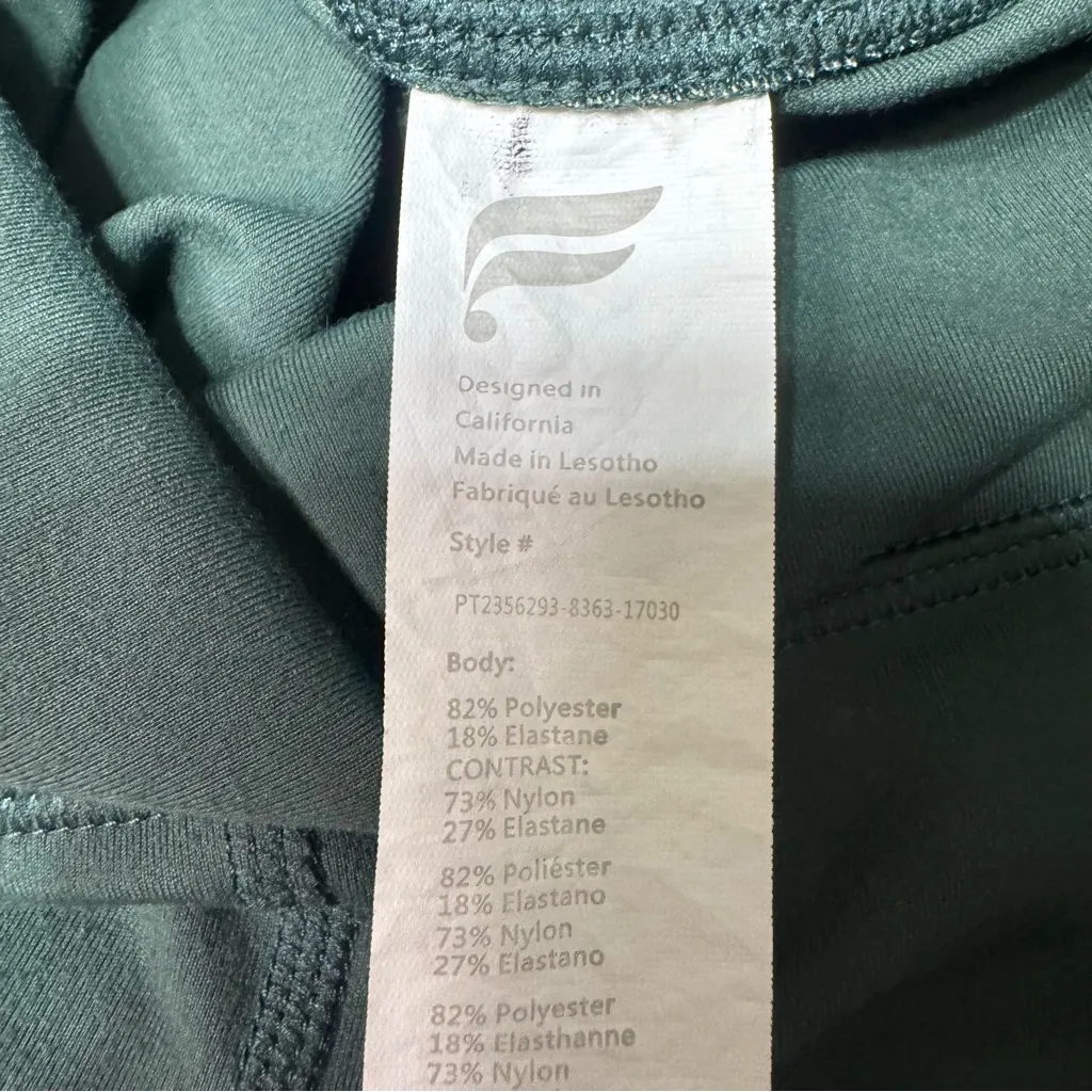 Fabletics Oasis PureLuxe High Waisted Kick Flare Leggings Pant Storm Slate Small - Image 15