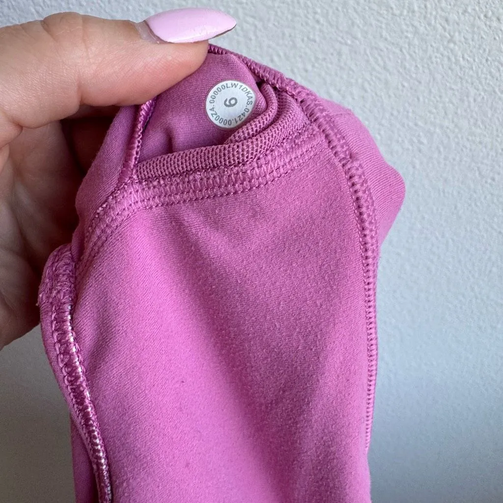 Lululemon Align Waist Length Tank Top Pink Blossom Size 6 Small W1DKAS Nulu - Image 4