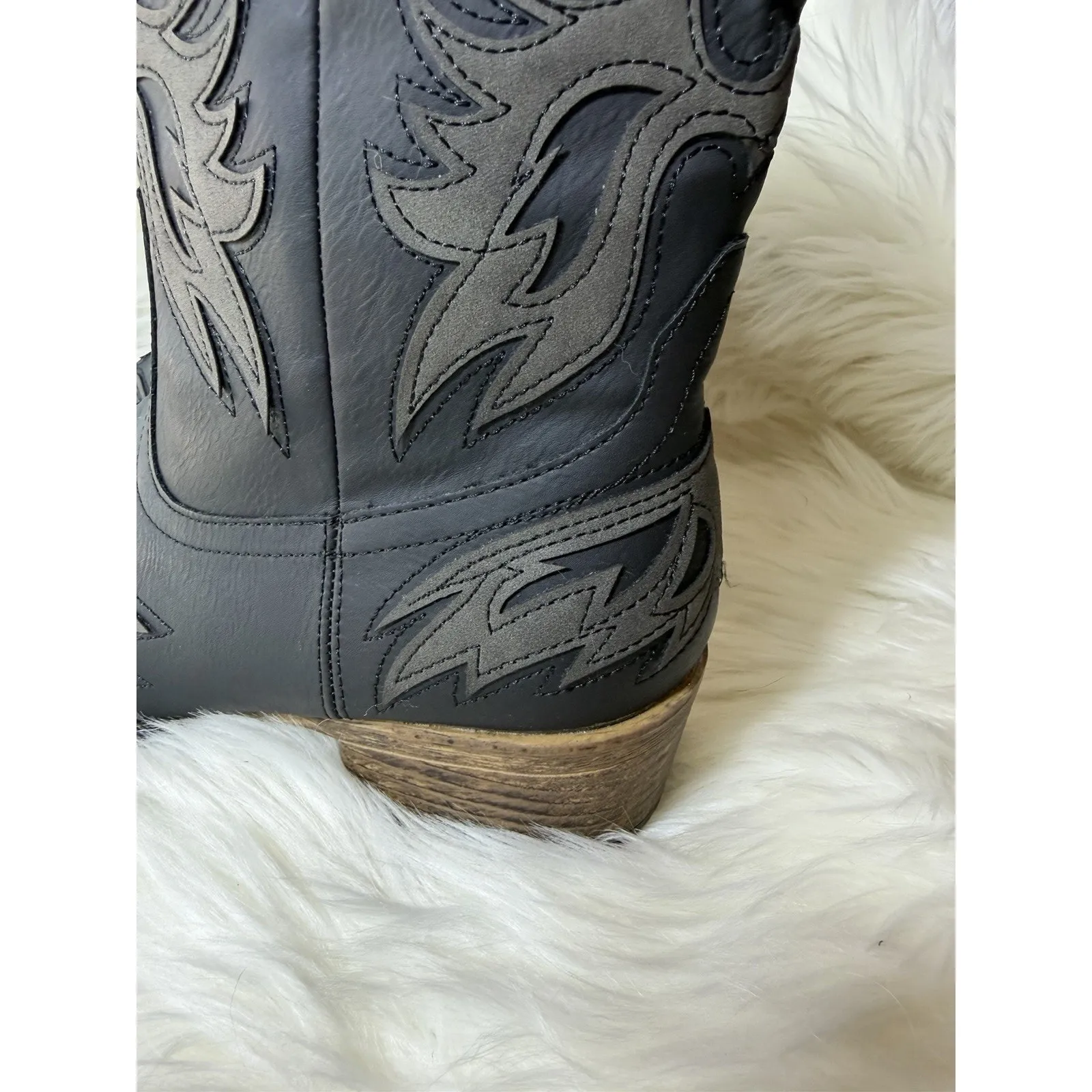 Roper Amelia Women Black Boots 9.5 Cowgirl Boho Western Country Chic Wildwest - Image 10
