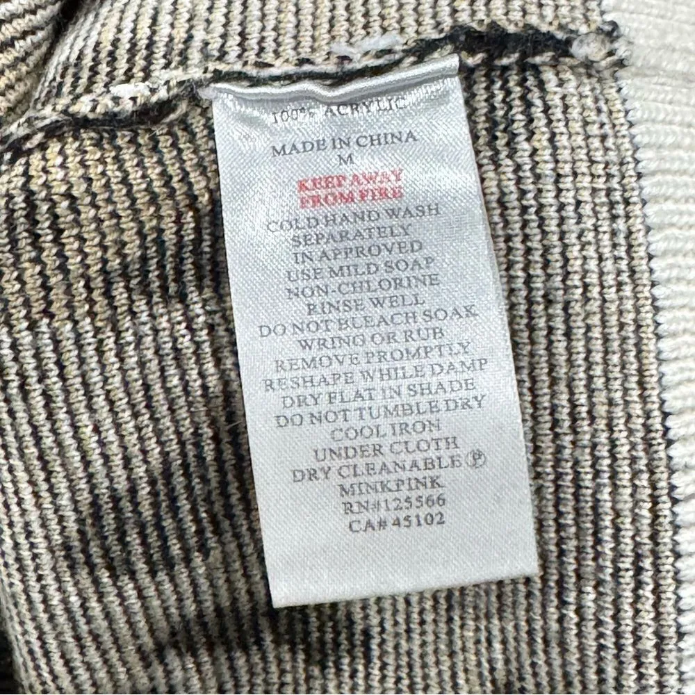 MinkPink Oversized Leopard Print Sweater Women’s Medium - Image 2