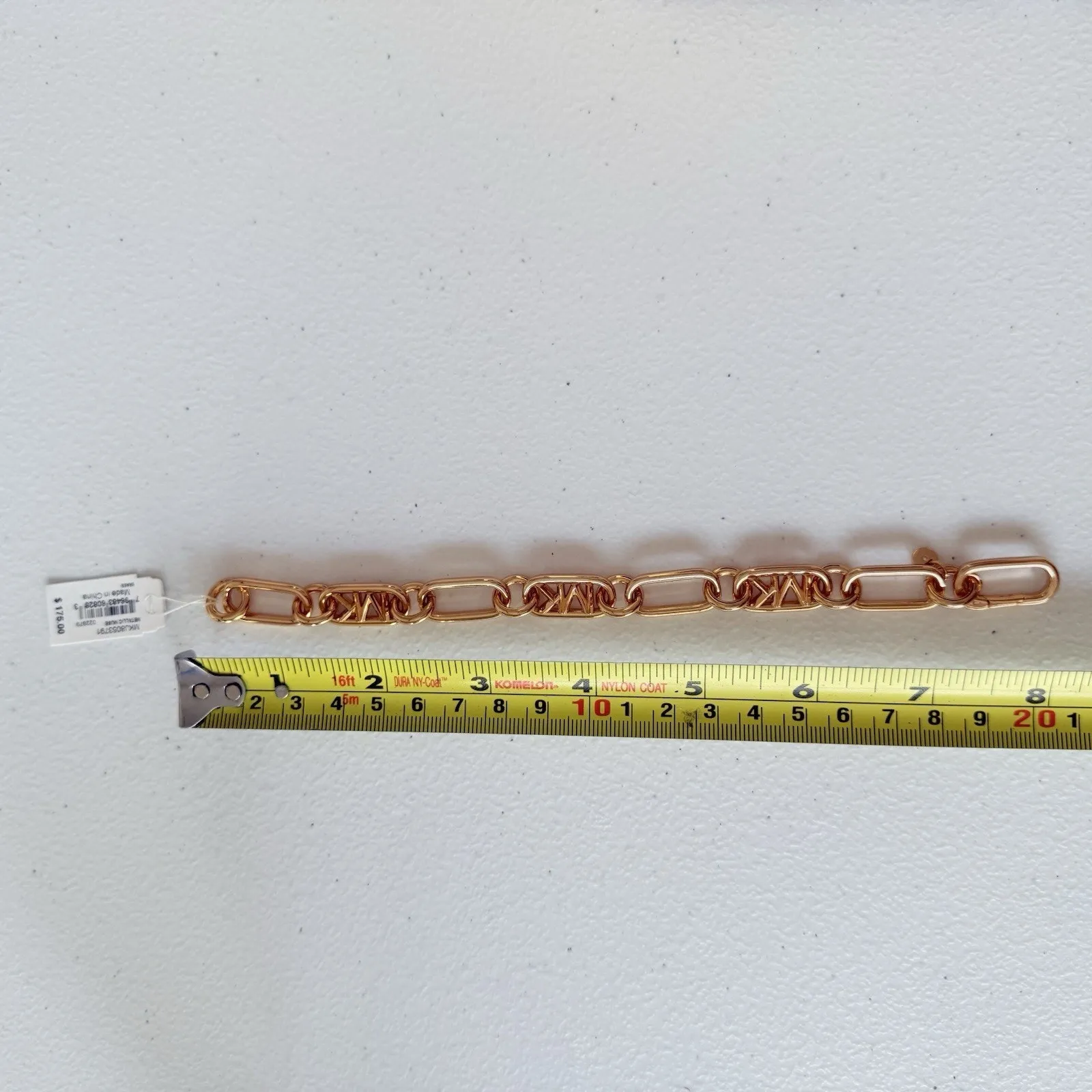 Michael Kors MK Logo Chain Link 14 K Gold Plated Women’s Bracelet - Image 3