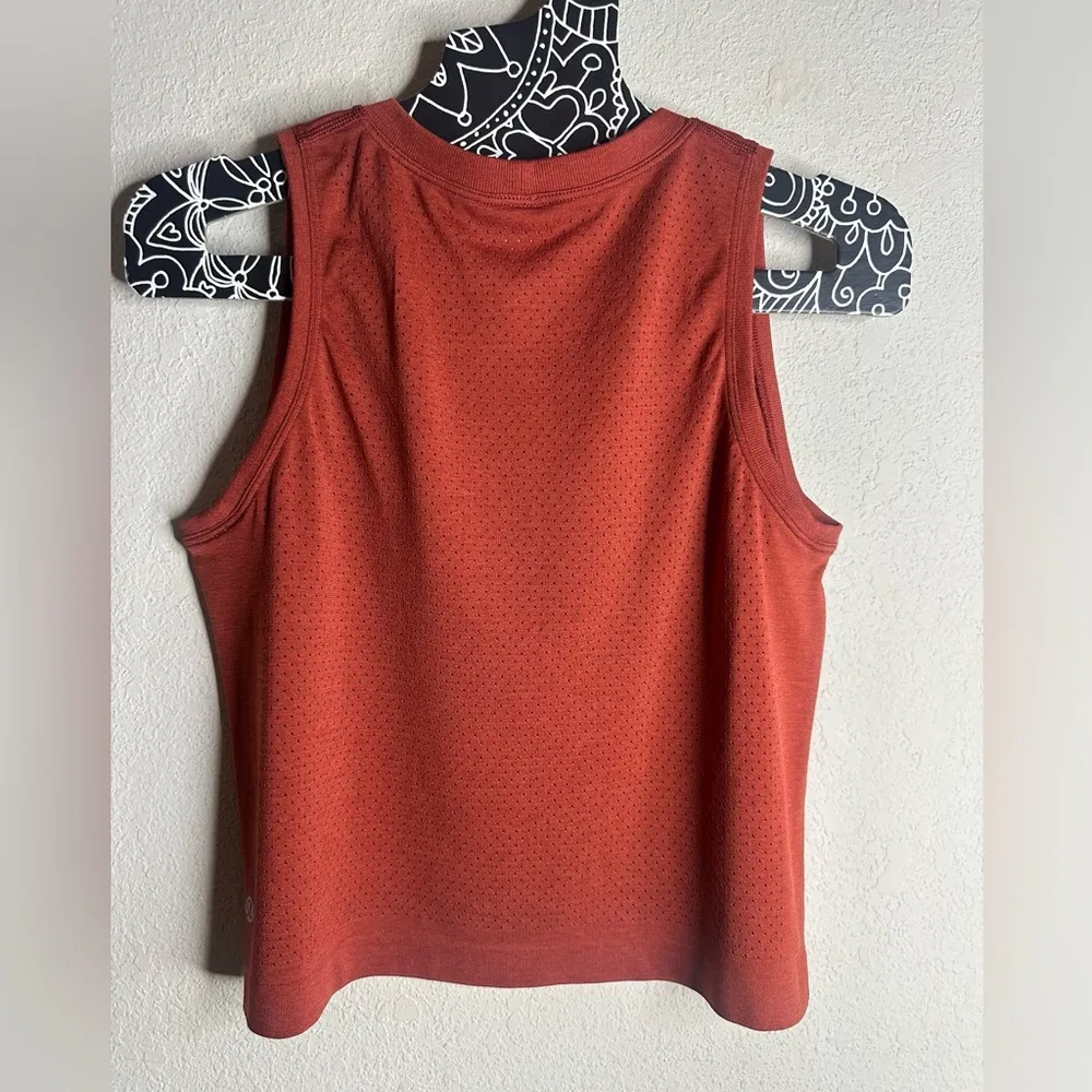Lululemon Breeze By Muscle Crop Tank W1BCHS lululemon color Cayenne Size 4 - Image 5