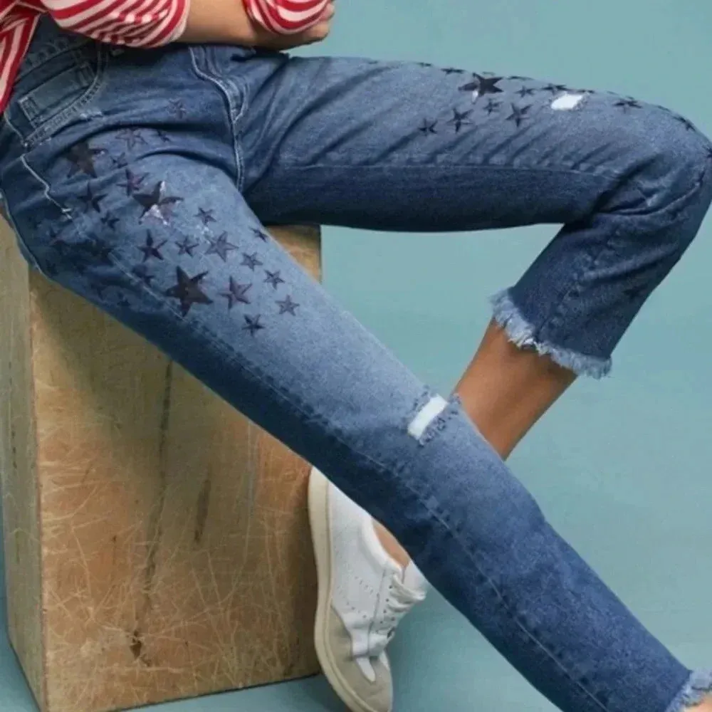 Pilcro And the Letter press women’s Jeans slim boyfriends size 27 - Image 10