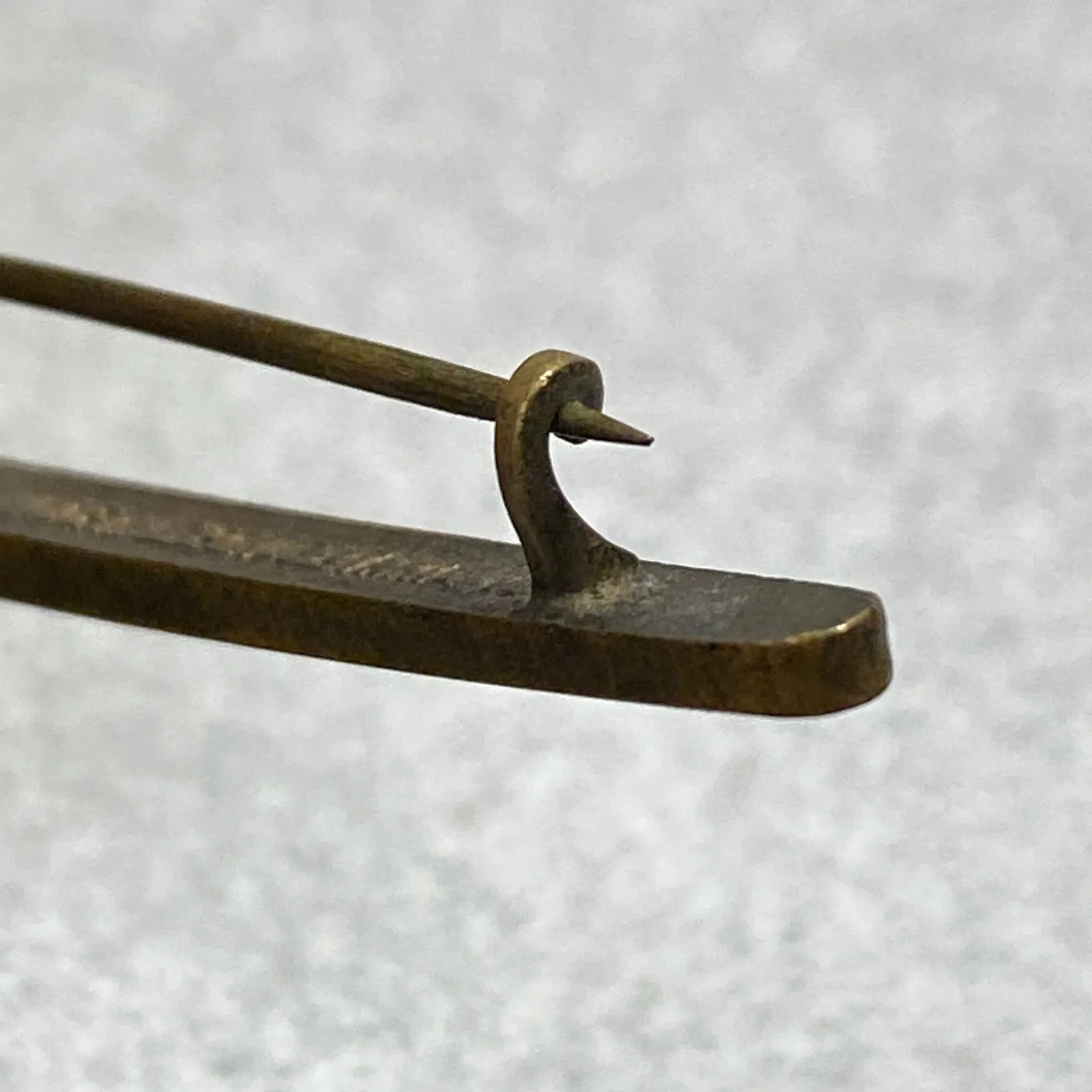 Antique Czechoslovakia Art Nouveau Enamel Floral Bar Brooch Collectible Pin White - Image 6