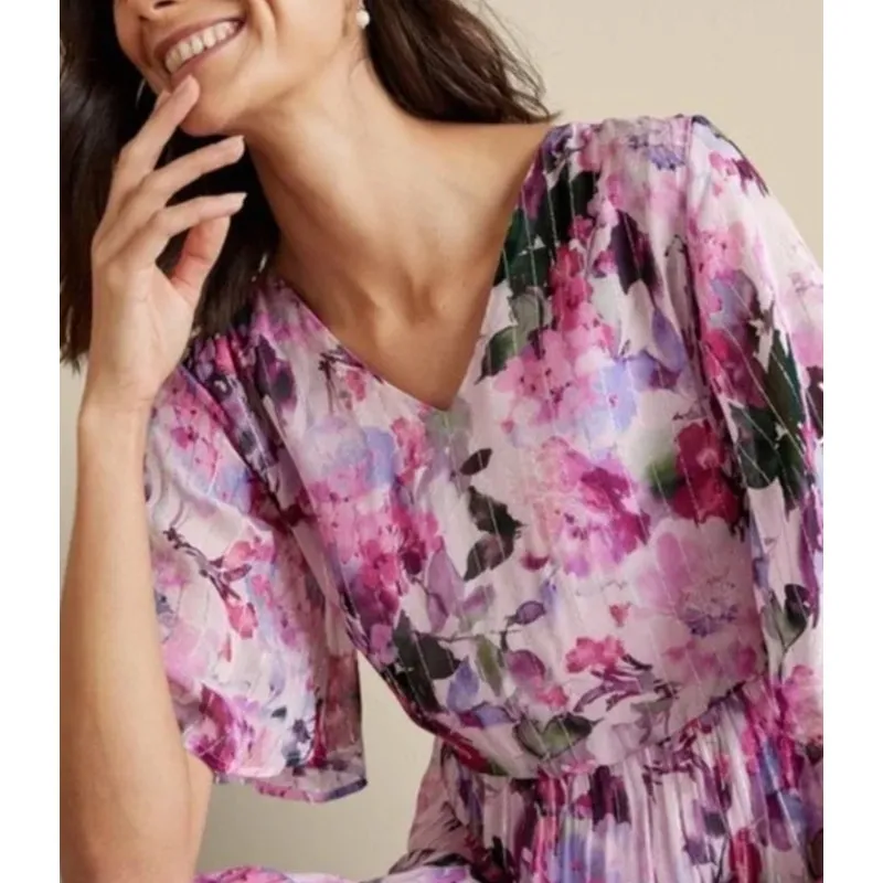 Soft Surroundings Floral Maxi Dress Flowy Romantic Boho Cottagecore XL - Image 14