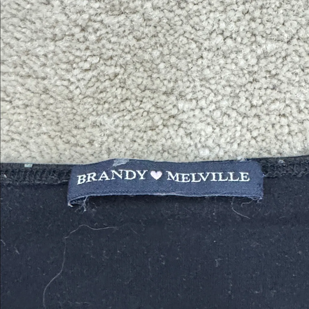 Brandy Melville Polka Dot Wrap Top - Image 2