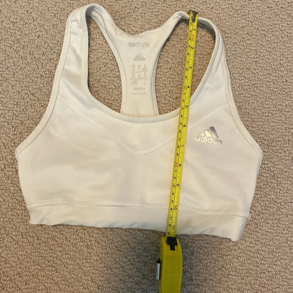 Adidas techfit climalite XS Women’s Teen White Athletic Sports Bra - Image 5