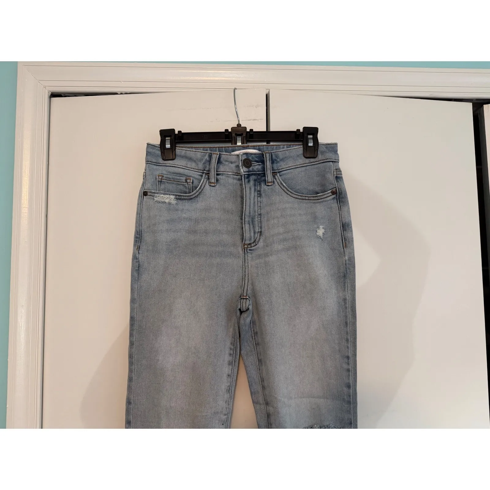 Lot of 2 Lauren Conrad High‎ Rise Jeans | Skinny| Straight | Distressed | Size 2 - Image 2
