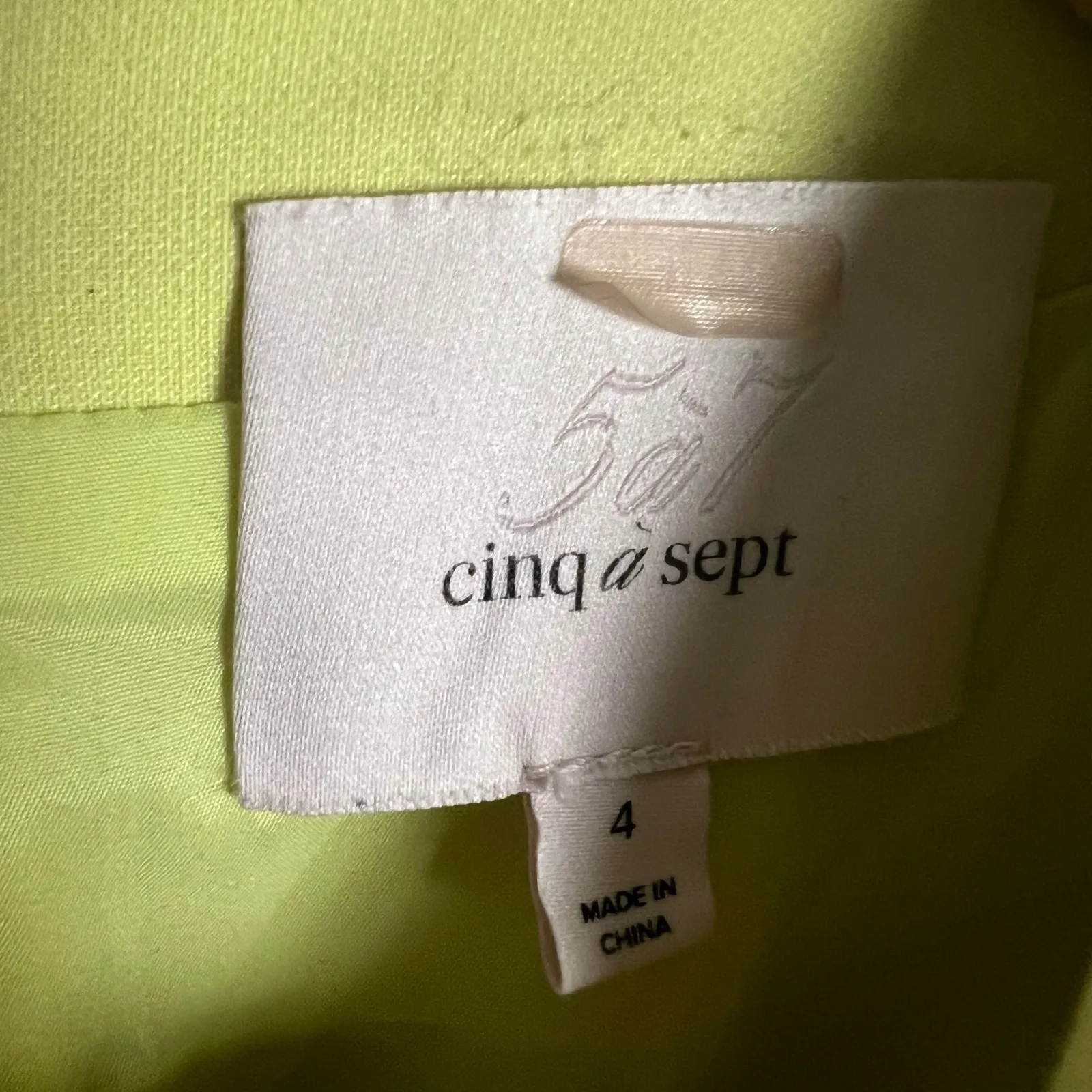 Cinq a Sept Alyssa Yellow A-Line Cut Out Short Sleeve Mini Dress Size 4 - Image 14