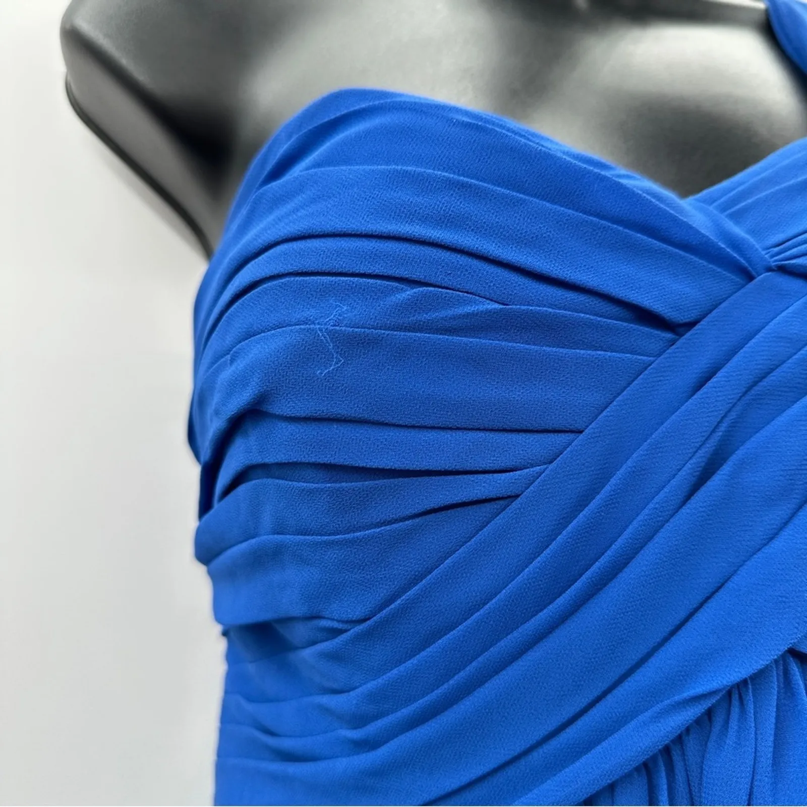 Bill Levkoff One Shoulder Formal Layered Fitted Cocktail Maxi Dress Size 10 - Image 10