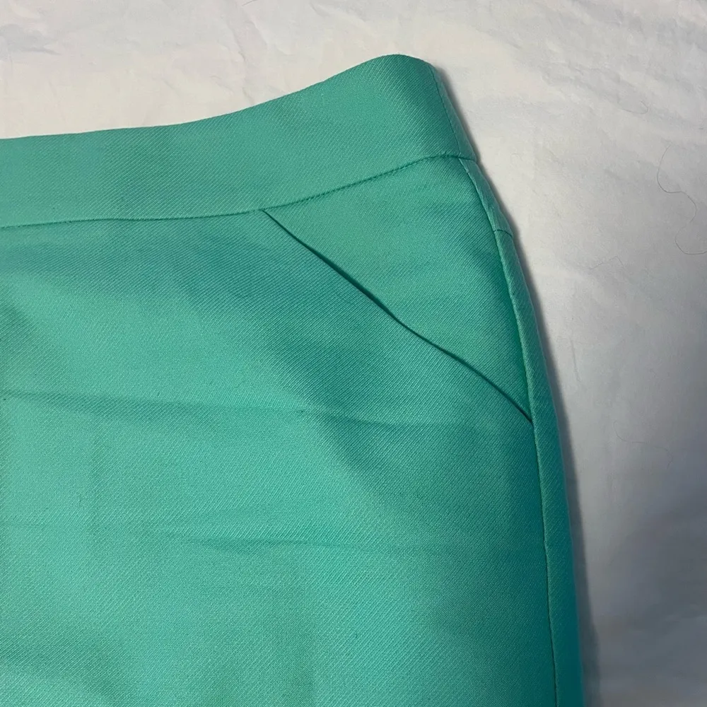 J Crew Teal Pencil Skirt with Pockets - Image 3