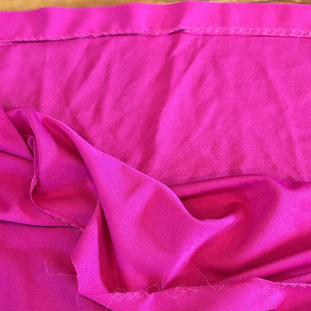 Vintage 70s 80s Pink and White Short Sleeve Midi Dress Size 6 - Image 16