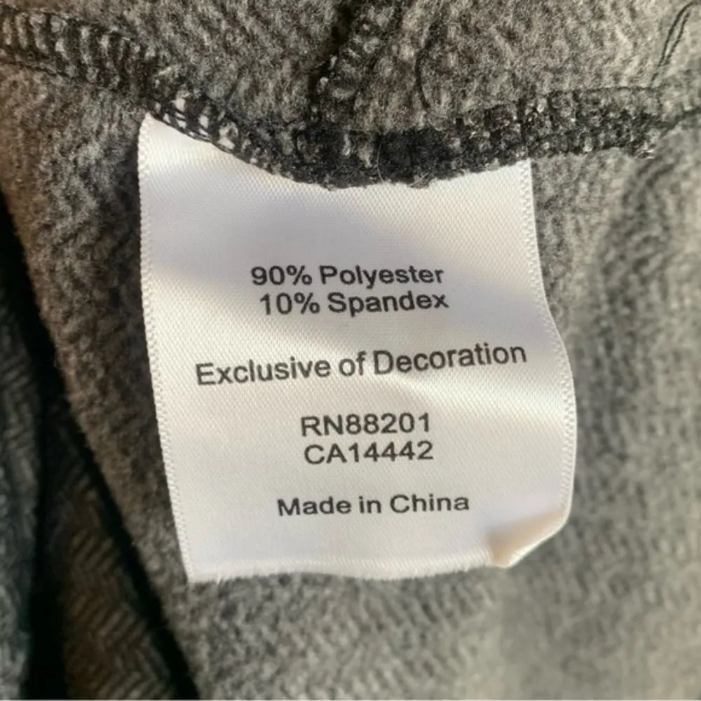 Mondetta Gray & Black Herringbone Quarter Zip Long Sleeve Shirt - Image 4