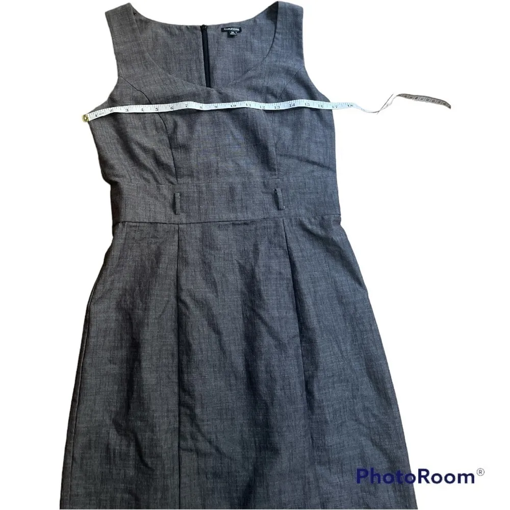 Maurices Gray Sleeveless Sheath Dress Size S/6 Career Work Office Classic - Image 2