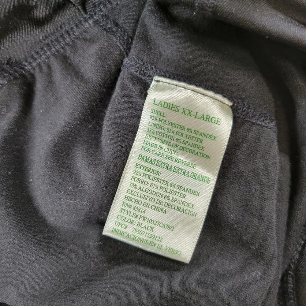 Tangerine Activewear Skort Womens XXL Black Fitness Tennis Workout Golf Running - Image 5