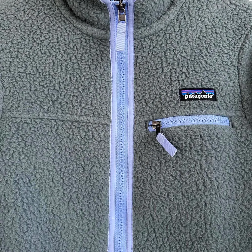 Patagonia Retro Pile Jacket NOUVEAU GREEN Women's XS - Image 9