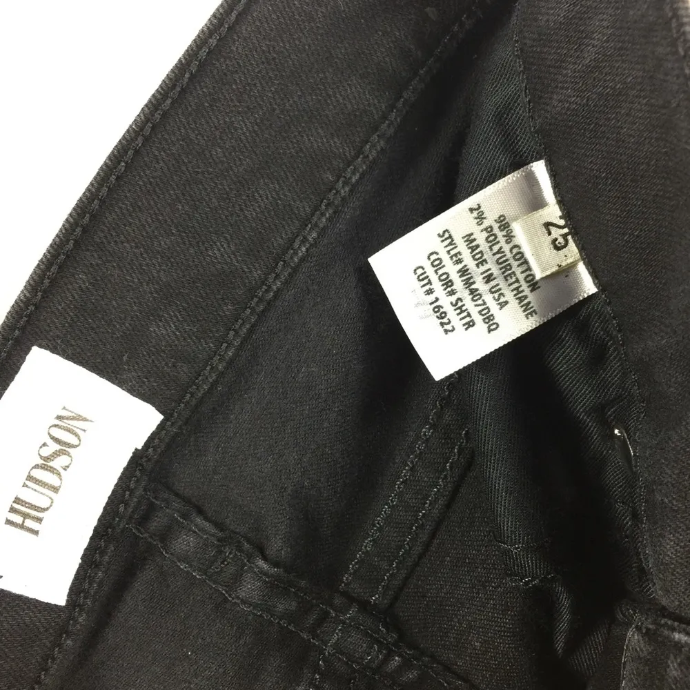 Hudson Nico Mid Rise Super Skinny Wax Coated Jeans 25 - Image 4