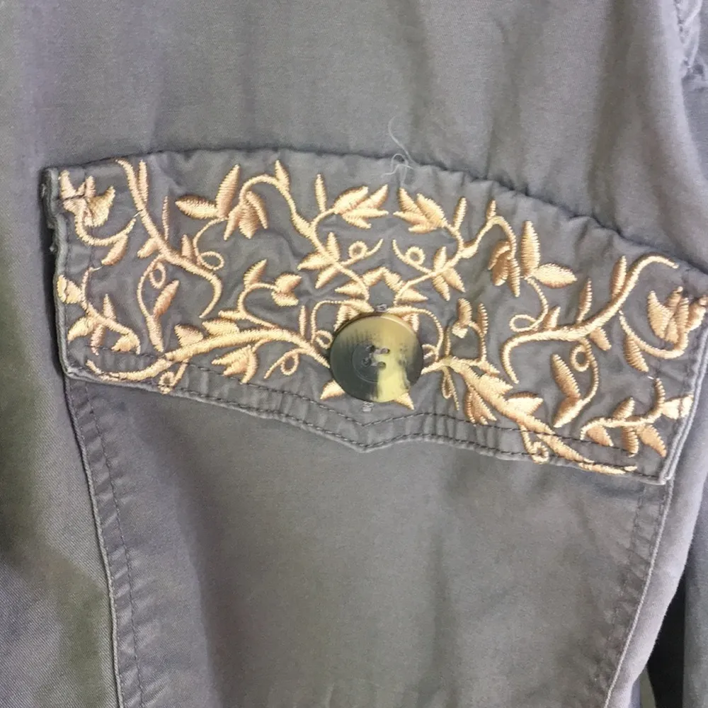 Democracy  Embroidered Utility Jacket - Image 5